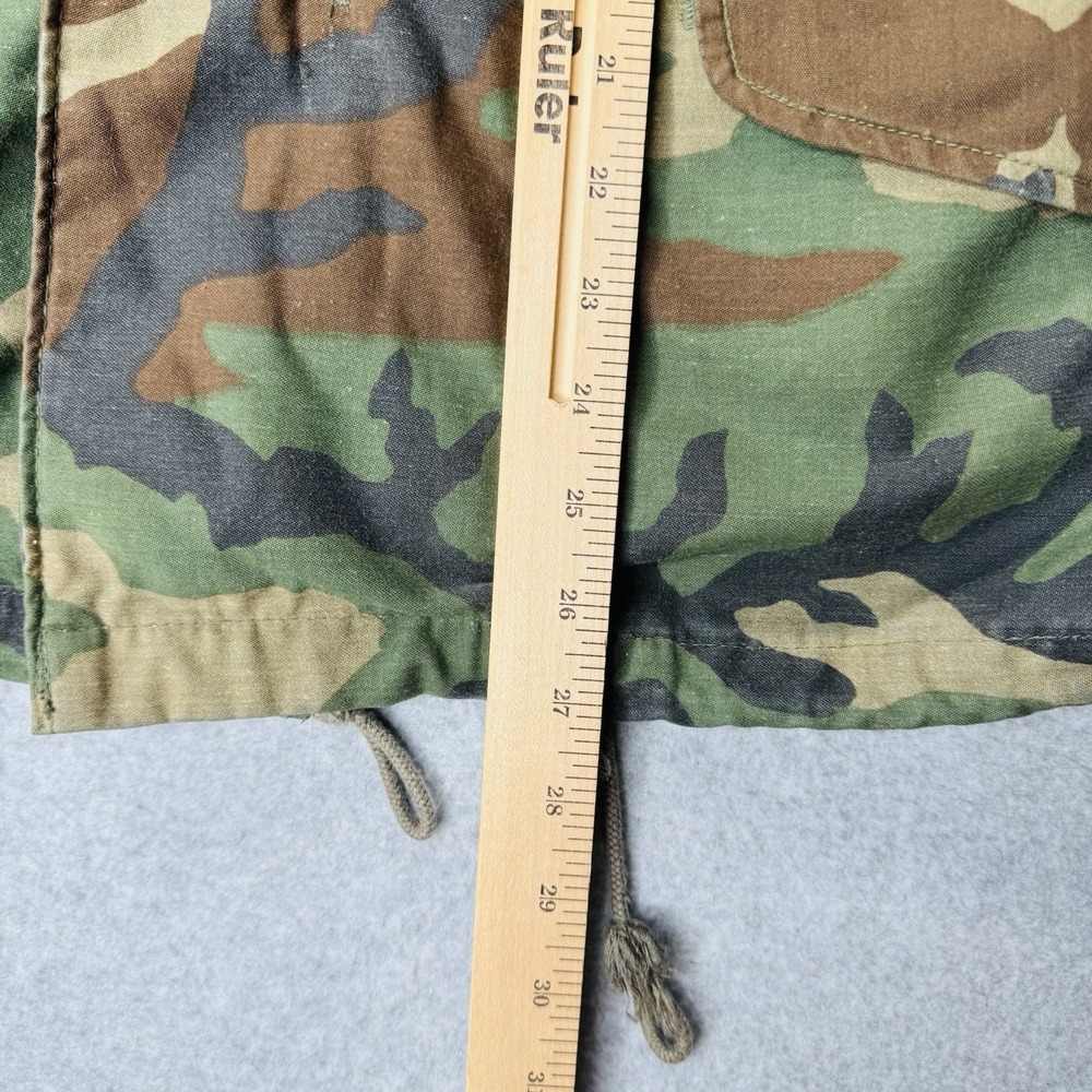 VTG Army M65 Field Jacket Mens Small Short Woodland Cold Weather FORSCOM Patch - Picture 11 of 12